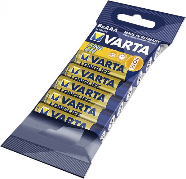 Batterie Micro AAA Varte Longlife 8 St./Pack