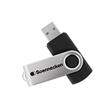 USB Stick 16GB Soennecken USB 2.0 schwarz/silber