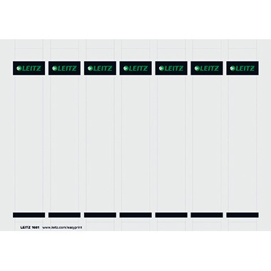 Rüschi f.1015 schmal/kurz Leitz grau 175 St./Pack Maße:31x190mm (BxH)