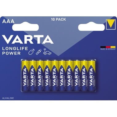 Batterie Micro AAA Varte Longlife Power 10 St./Pa Bauform: LR03,Nennspannung: 1,5 V