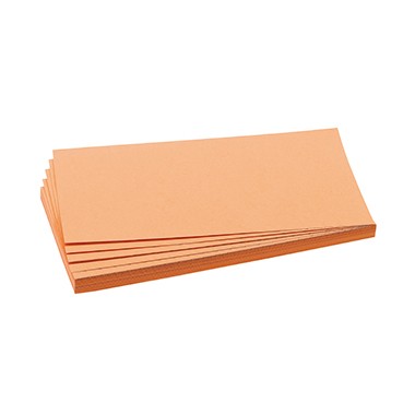 Moderationskarte Rechteck 20,5x9,5cm (BxH) orange 500 St./Pack