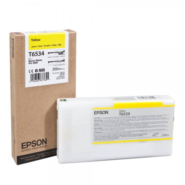 Epson Tintenpatrone T6534 gelb Füllmenge (ca.): 200,0 ml