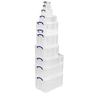 Aufbewahrungsbox 0,3 Liter mit Deckel transparent Maße: 12 x 6,5 x 8,5 cm (B x H x T),stapelbar