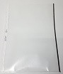 Prospekthülle A4 oben offen 0,10mm Farbkante grau Multilochung , Auslaufartikel