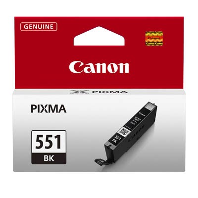 Canon Tintenpatrone CLI551BK schwarz Druckseiten: ca. 300 Seiten, Inhalt: 7 ml