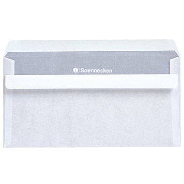 Briefhüllen DL SK 75 g/m² weiß 100 St./Pack Maße: 220 x 110 mm (B x H)