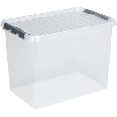 Aufbewahrungsbox Helit Q-Line 62 l transparent Maße: 40 x 60 x 34 cm (B x H x T)