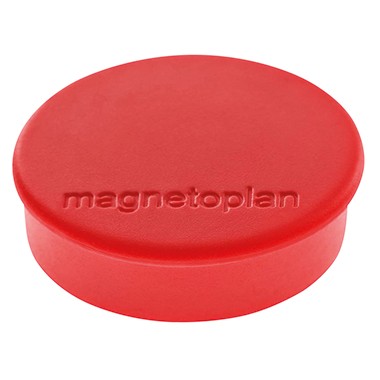 Magnete 24mm Ø Magnetoplan Discofix Hobby rot Haftkraft 0,3 kg ,10 St./Pack,Werkstoff: Ferrit