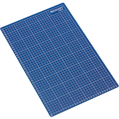 Schneidematte A3 Westcott blau Maße:45x30x0,3cm (BxHxT),Stärke: 3 mm