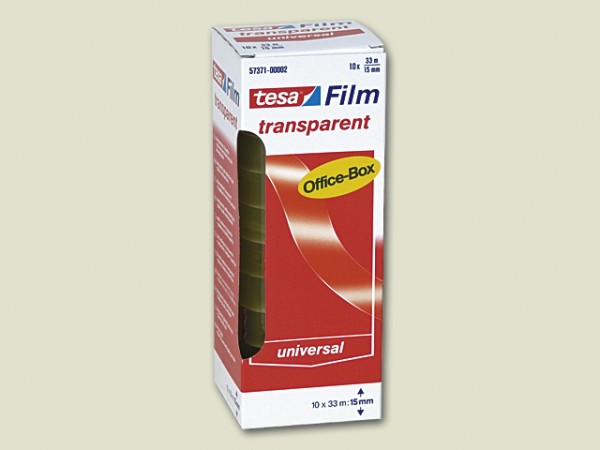 Tesafilm 33mx15mm Office-Box 10 St./Pack transparent