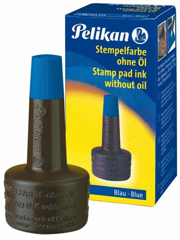 Stempelfarbe 28ml ohne Oel blau Pelikan