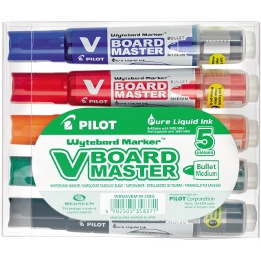 Whiteboardmarker Pilot V-BOARD Begreen 5 St./Pack rot, blau, grün, schwarz