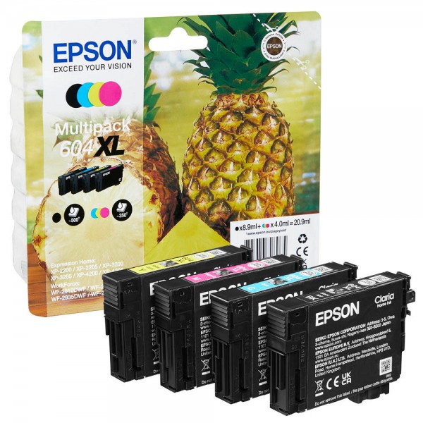Epson Tintenpatrone 604XL Multipack 4 St./Pack Farbe schwarz,cyan,magenta,gelb