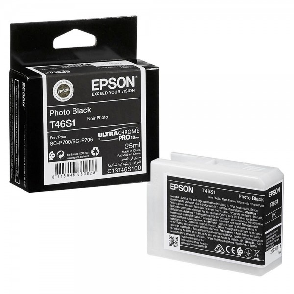 Epson Tintenpatrone T46S1 schwarz Foto Inhalt 25ml
