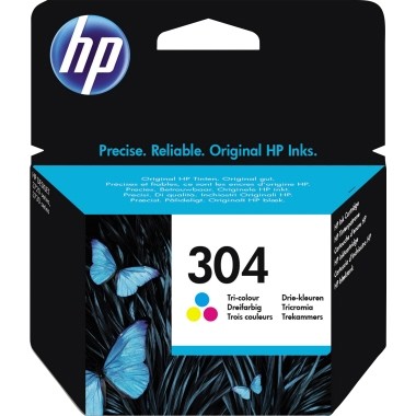 HP Tintenpatrone 304 cyan/magenta/gelb Druckseiten: ca. 100 Seiten