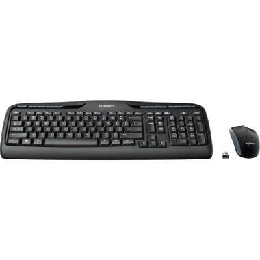 Tastatur-Maus-Set Logitech MK330 QWERTZ schwarz inkl. Unifying-Empfänger