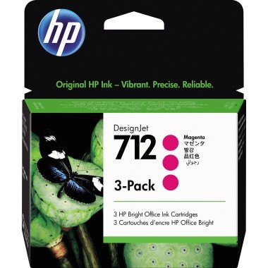 HP Tintenpatrone 712 magenta 3 St./Pack 3 x 29ml