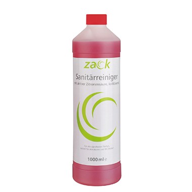 Badreiniger zack Inhalt: 1 l pH-Wert: 2, Kunststoff Flasche
