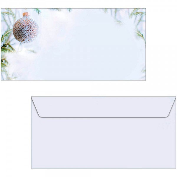 Briefumschlag DL 90gr. Winter Mood 50 St./Pack/ Weihnachts-Motiv