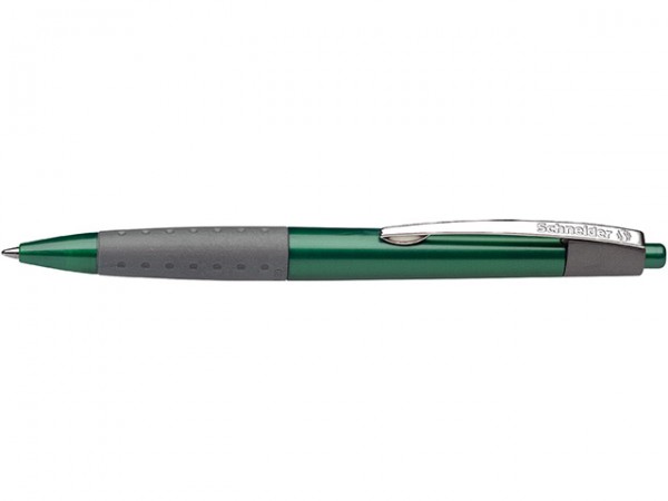 Kugelschreiber Loox Schneider Gehäuse grün Mine 775 grün, gummierte Griffzone