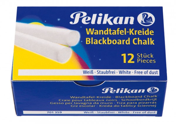 Kreide Pelikan Tafelkreide weiß 12 St./Pack Maße: 12 x 90 mm (Ø x L)