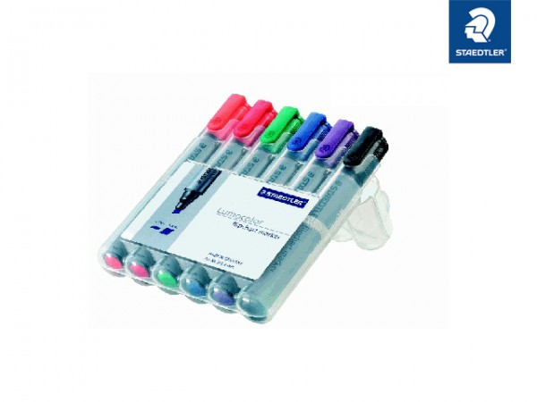 FLIPCHARTMARKER 356B 6-ER ETUI 2-5MM KEILSPITZE TINTE WASSERBASIS / DRY SAFE INK