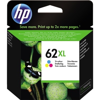 HP Tintenpatrone 62XL farbig Druckseiten ca. 415 Seiten