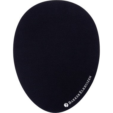 Mauspad Egg Ergo BakkerElkhuizen oval schwarz Maße: 23 x 0,2 x 30 cm (B x H x T)