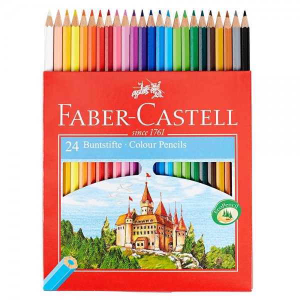 Farbstifte Faber Castell Eco 24 St./Pack farbig sortiert