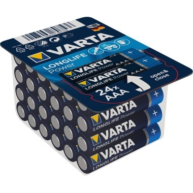 Batterie Micro AAA Varta Longlife Power 24 St./Pac LR03 , 1,5V