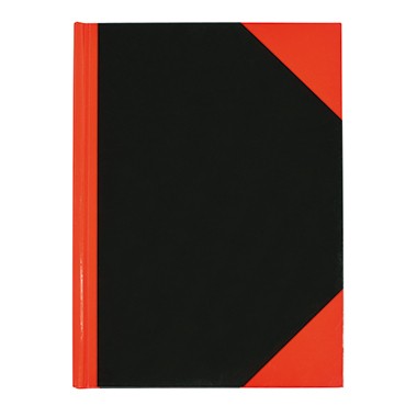 Kladde A6 liniert Einband schwarz/rot 96 Blatt Grammatur: 60 g/m²