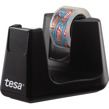 Tischabroller Tesa 33mx19mm Easy Cut Smart schwarz inkl. 1 Rolle tesafilm® kristall-klar, 15mmx10m