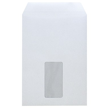 Versandtaschen C5 SK MF 90g/m² weiß 25 St./Pack , selbstklebend, mit Fenster,. 2100
