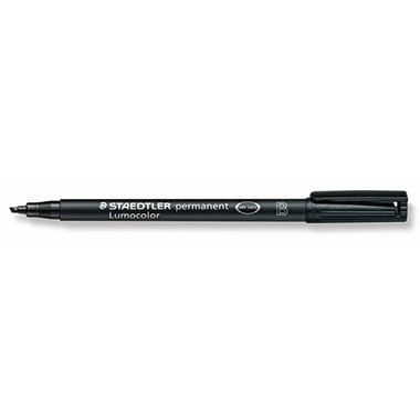 OHP-Stifte Lumocolor B permanent schwarz Strichstärke: 1-2,5 mm , Keilspitze