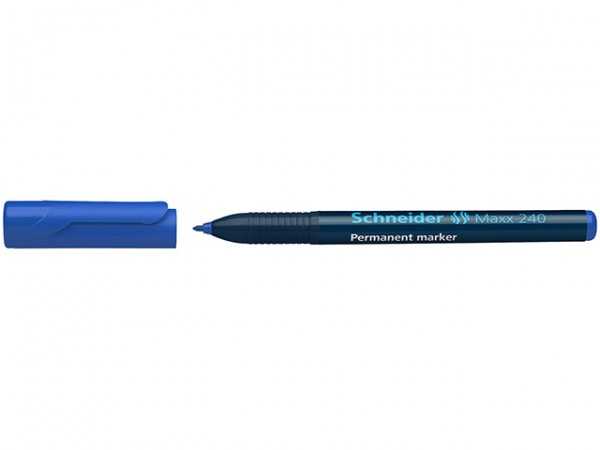 MARKER PERMANENT SCHNEIDER 240 BLAU RUNDSP. STRICHST.: 1-2MM NACHFÜLLBAR