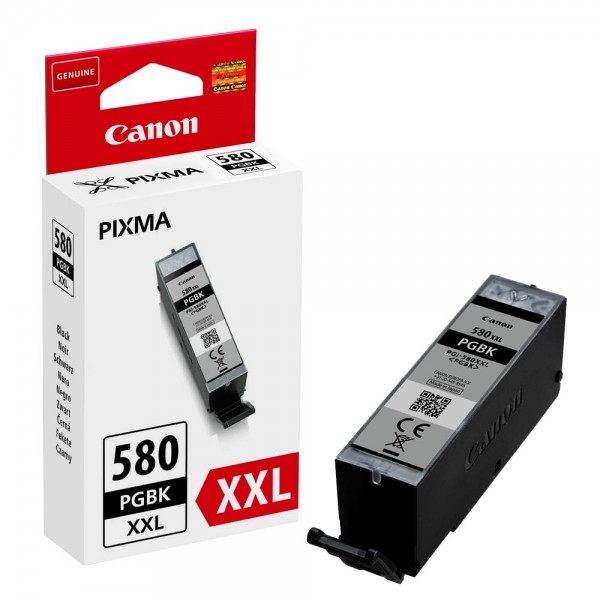 Canon Tintenpatrone PGI-580XXL PGBK schwarz Inhalt: 25,7 ml,Druckleistung ca. 600 Seiten