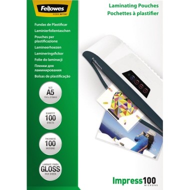 Laminierfolie A5 100mic Fellowes Impress glänzend 100 St./Pack