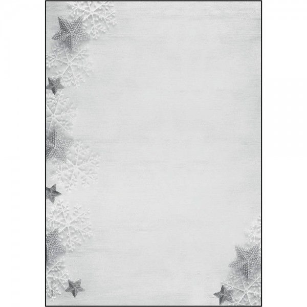 Designpapier A4 90g/m² Frozen Stars 100 Bl./Pack , Weihnachtsmotiv