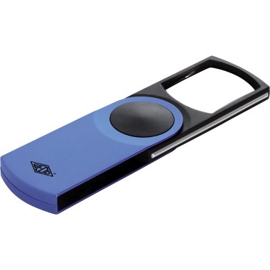 Lupe 3-fach WEDO SWING-IT blau Maße: 5 x 1,3 x 11,2 cm (B x H x T)
