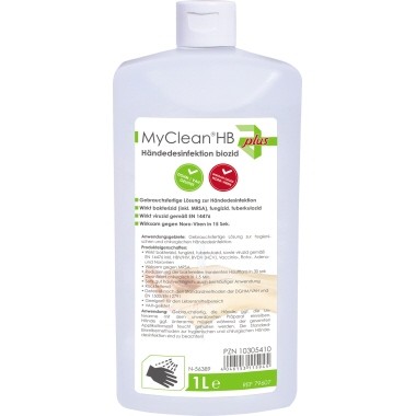 Händedesinfektion MyClean 1 liter Flasche