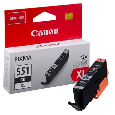 Canon Tintenpatrone CLI551BK XL schwarz Druckseiten ca. 5.530 Seiten