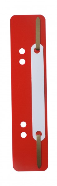 Heftstreifen kurz rot PP 25 St./Pack Maße:3,4x15cm,Kunststoff-Deckleiste,3170