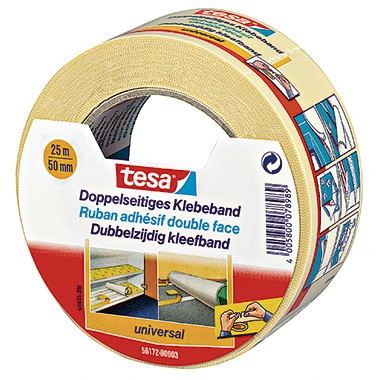 Tesa doppelseitiges Klebeband 25mx50mm reißfest