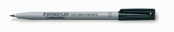 OHP-Stift Lumocolor S non-permanent schwarz 0,4 mm , Folienstifte superfein löslich