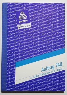 Zweckform Auftrag A6 2X50 Blatt **Restposten,begrenzte Menge**