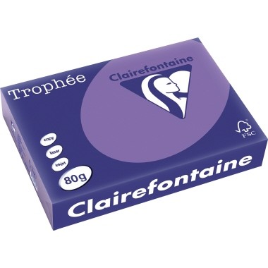 Kopierpap. A4 80g/m² violett Clairalfa Trophee f. Inkjet-, Laserdrucker und Kopierer,500 Bl./Pack