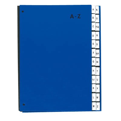 Pultordner A-Z Pagna 24 Fächer blau Color-Einband