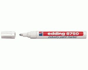 Edding 8750 Lackmarker permanent weiß industry paint marker,Rundpitze 2-4mm