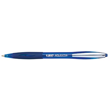 Kugelschreiber BIC ATLANTIS Soft blau Strichstärke: 0,4 mm,Druckmechanik