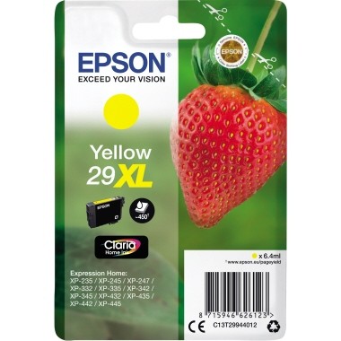 Epson Tintenpatrone 29XL gelb Druckseiten: ca. 450 Seiten , Inhalt: 6,4 ml